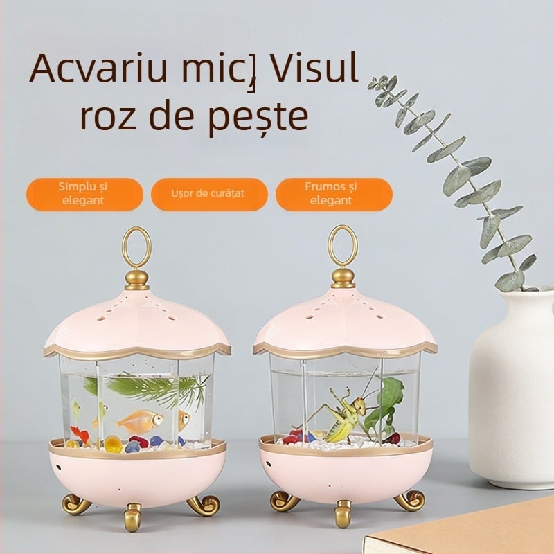 Lampă de birou pentru acvariu pentru animale de companie mici — Cutie pentru creșterea și hrănirea insectelor, Materiale: plastic/rasină/acrilic; Greutate: 205 g; Echipament pentru acvariu