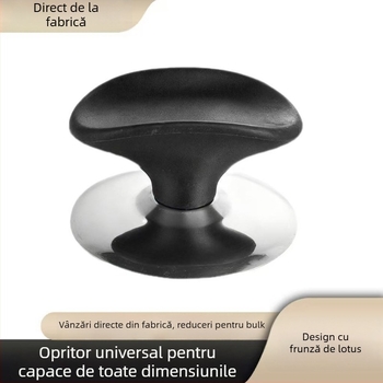Mână capac oală, din oțel inoxidabil, anti-arzire, mâner mărgele pentru capace din sticlă, potrivire universală