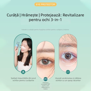H11 Nano Atomizare Îngrijire Ochi — Pulverizator Portabil pentru Față și Ochi, Ceață Rece, Baterie Încorporată 300–500 mAh, Timp de ceață ≤10 s, 1 Viteză