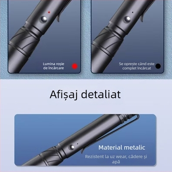 Mini lanternă laser USB reîncărcabilă, rază lungă, putere înaltă; distanță laser 1 km, lungime de undă 532 nm, baterie Li-ion încorporată