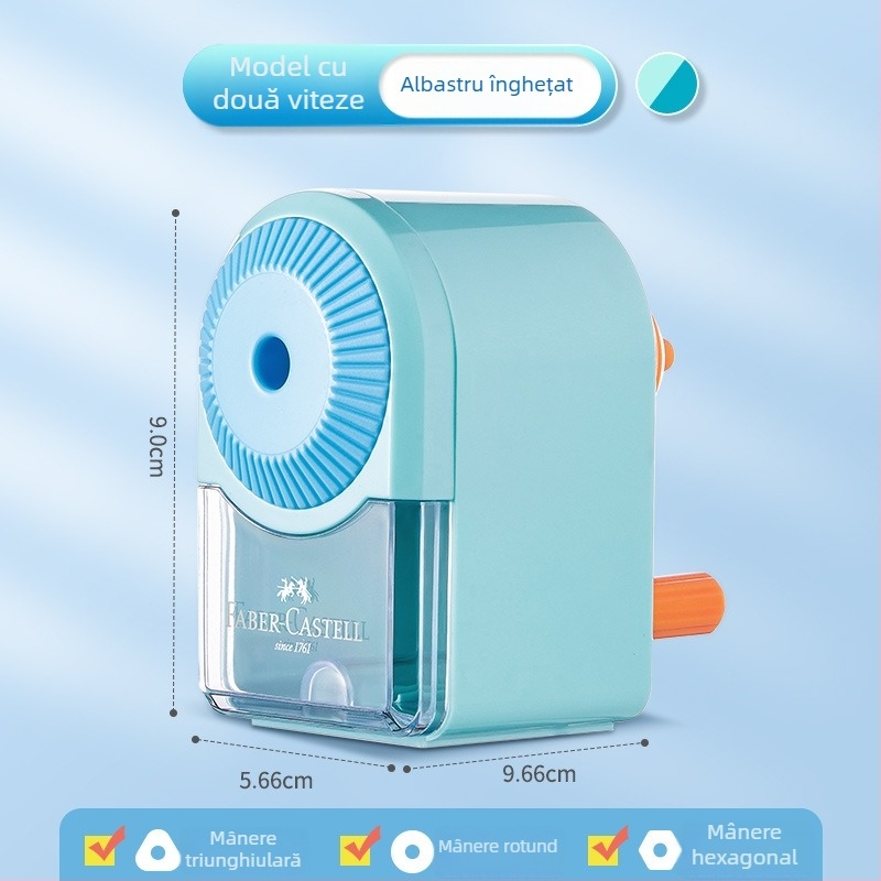 Faber-Castell ascuțitor de creioane pentru schițe, manual, model 381804, plastic, 0,27 kg