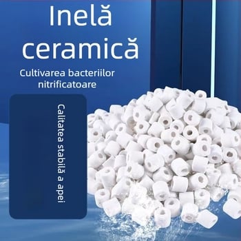 Material filtrare acvariu: inel ceramic și inel de sticlă pentru filtrare biologică
