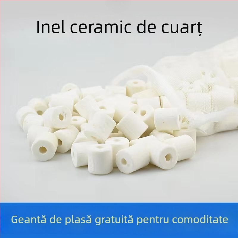 Material filtrare acvariu: inel ceramic și inel de sticlă pentru filtrare biologică