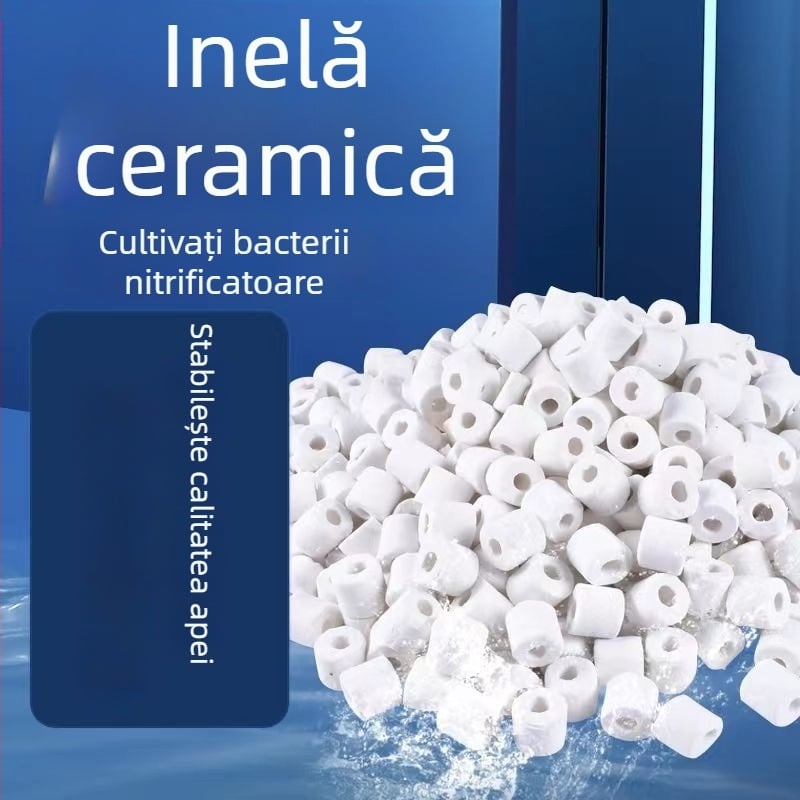 Material filtrare acvariu: inel ceramic și inel de sticlă pentru filtrare biologică