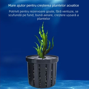 Coș hidroponic pentru plante în acvariu — din plastic, greutate 10, echipament pentru acvariu, marcă Other homes