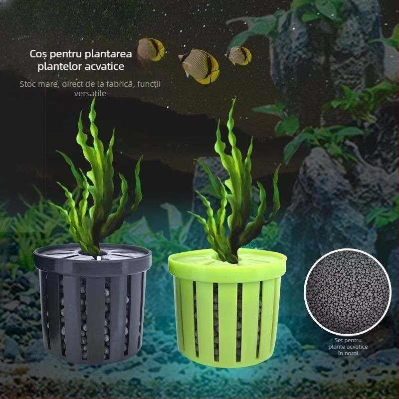 Coș hidroponic pentru plante în acvariu — din plastic, greutate 10, echipament pentru acvariu, marcă Other homes