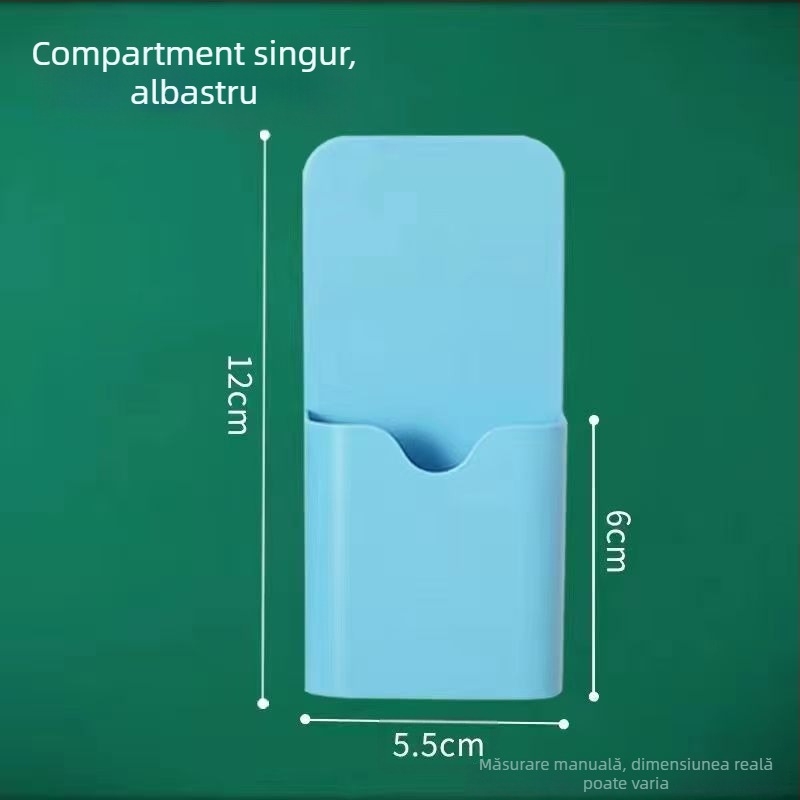 Model CIBITONG: Suport magnetic din plastic, pătrat, pentru gumă de tablă și carioci