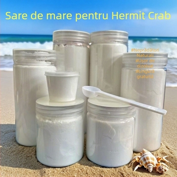 Sare de mare pentru crabi hermit și pești de apă sărată, Sare de mare naturală corală cu os dur pentru acvariu, Echipament de acvariu (Material: Other; Origine: Other; Import: No; Categoria: Aquarium equipment)