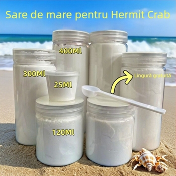 Sare de mare pentru crabi hermit și pești de apă sărată, Sare de mare naturală corală cu os dur pentru acvariu, Echipament de acvariu (Material: Other; Origine: Other; Import: No; Categoria: Aquarium equipment)