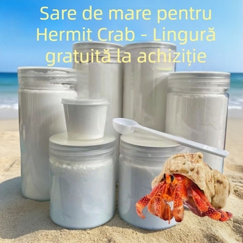 Sare de mare pentru crabi hermit și pești de apă sărată, Sare de mare naturală corală cu os dur pentru acvariu, Echipament de acvariu (Material: Other; Origine: Other; Import: No; Categoria: Aquarium equipment)