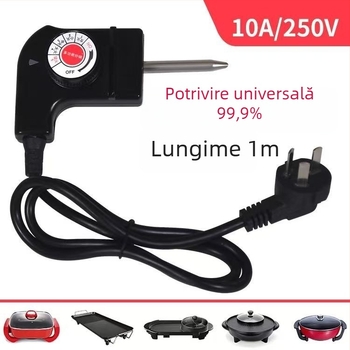 Cablu de alimentare cu reglare a temperaturii pentru oală electrică și wok