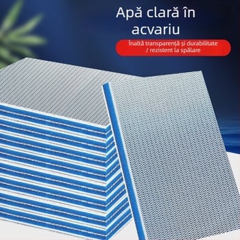Medii filtrare acvariu 8D, burete de filtrare cu densitate mare, material biochimic pentru filtrarea apei
