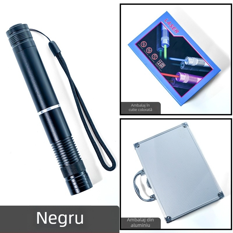 Pix laser indicator, putere înaltă, rază lungă, corp din aliaj de aluminiu, destinat învățământului școlar, model B008