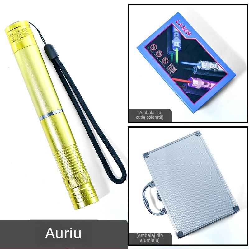 Pix laser indicator, putere înaltă, rază lungă, corp din aliaj de aluminiu, destinat învățământului școlar, model B008