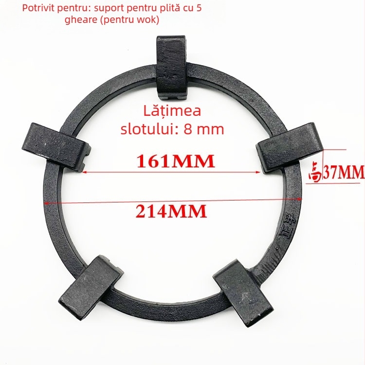 Accesorii pentru aragaz pe gaz: suport antiderapant pentru wok și oală de lapte, suport universal cu cinci gheare, model 55, brand Lianghuai, tip: Accesorii, lansat în 2018, instalare: așezare