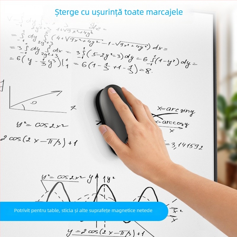 Set ștergătoare pentru tablă albă, Liying, model E05, ABS spate, suprafață catifelată