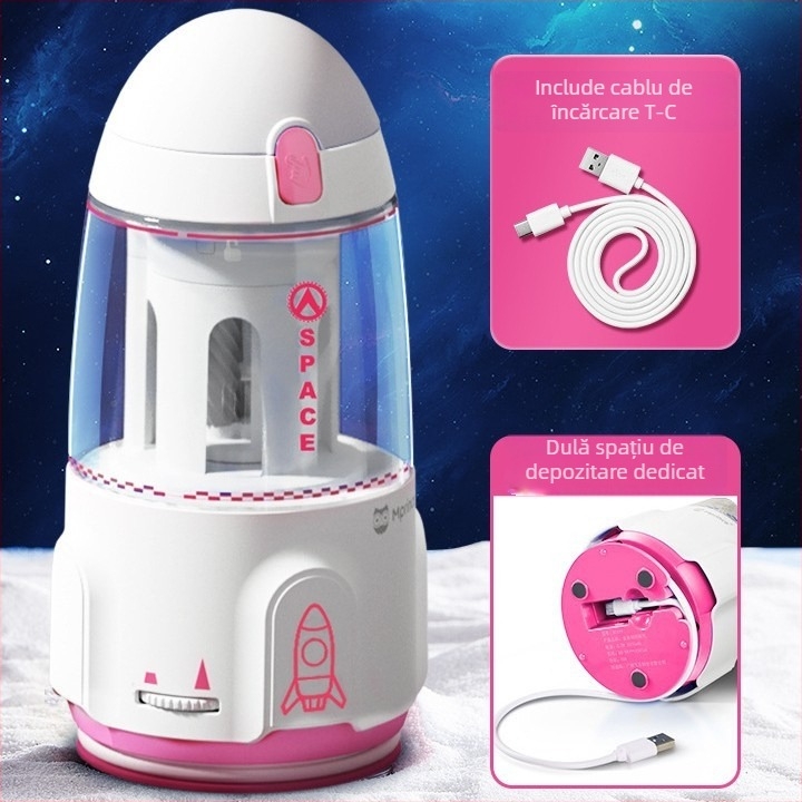 Ascuțitor electric automat pentru creioane | Model M3119-1; Material plastic; Formă geometrică; Acționare electrică