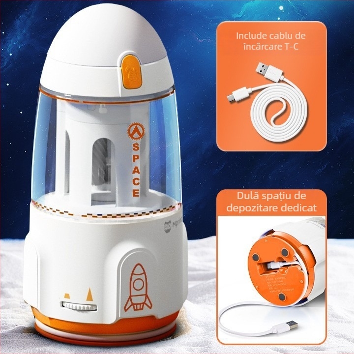 Ascuțitor electric automat pentru creioane | Model M3119-1; Material plastic; Formă geometrică; Acționare electrică