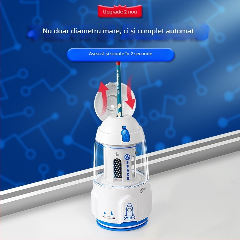 Ascuțitor electric automat pentru creioane | Model M3119-1; Material plastic; Formă geometrică; Acționare electrică