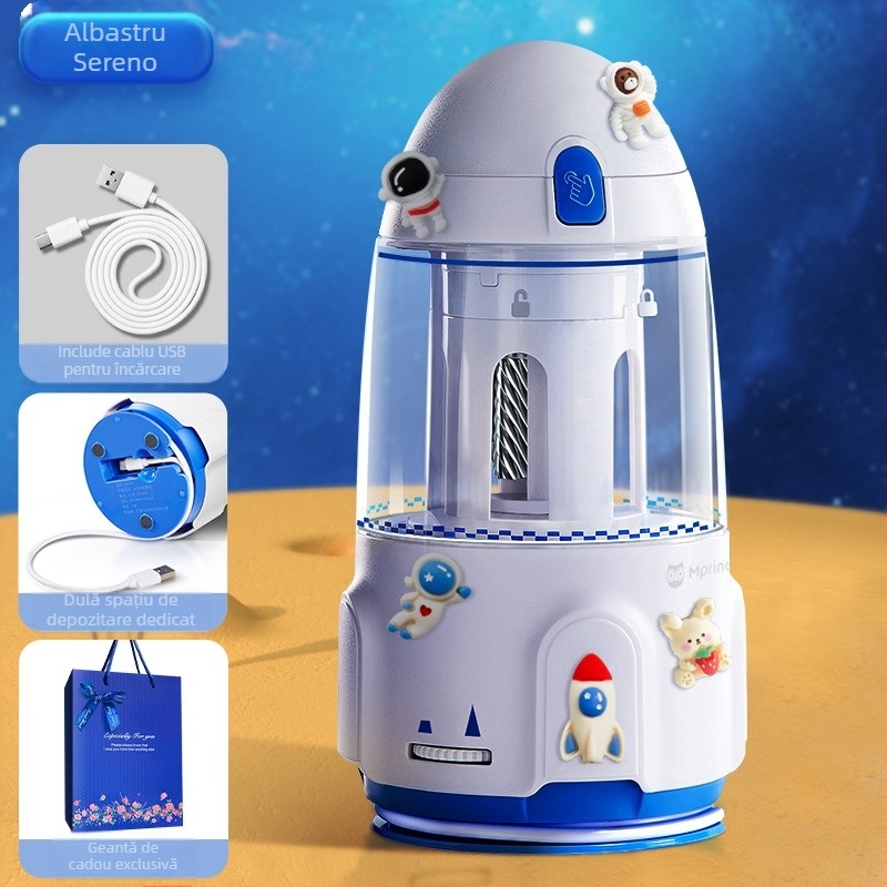 Ascuțitor electric automat pentru creioane | Model M3119-1; Material plastic; Formă geometrică; Acționare electrică