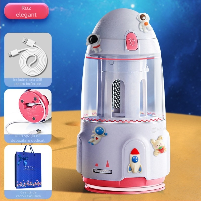 Ascuțitor electric automat pentru creioane | Model M3119-1; Material plastic; Formă geometrică; Acționare electrică