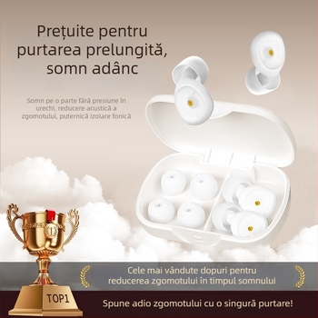 Protecții pentru urechi din silicon pentru somn și studiu, reducere a zgomotului de 38 dB, lavabile