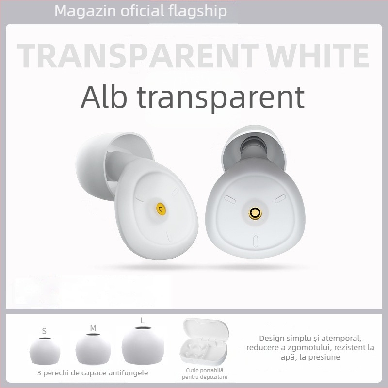 Protecții pentru urechi din silicon pentru somn și studiu, reducere a zgomotului de 38 dB, lavabile