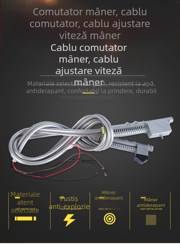 Accesorii pentru stropitor electric agricol - mâner cu întrerupător, linie de reglare a vitezei, antigel, protecție la explozie, țeavă îngroșată