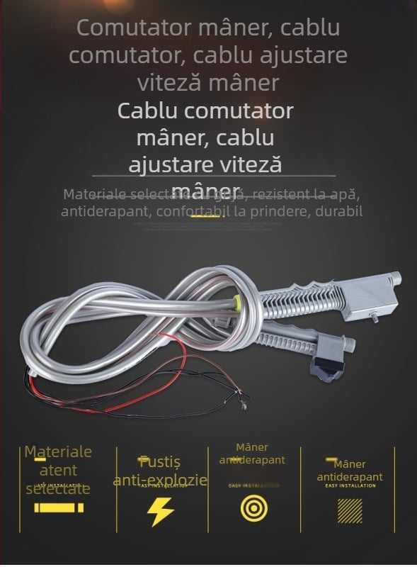 Accesorii pentru stropitor electric agricol - mâner cu întrerupător, linie de reglare a vitezei, antigel, protecție la explozie, țeavă îngroșată