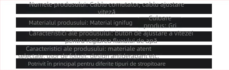 Accesorii pentru stropitor electric agricol - mâner cu întrerupător, linie de reglare a vitezei, antigel, protecție la explozie, țeavă îngroșată