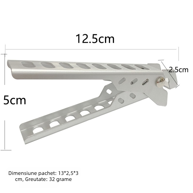 Clip de oală pentru camping, aliaj de aluminiu, ultra-ușor, portabil, 33,5 g, cu logo imprimat