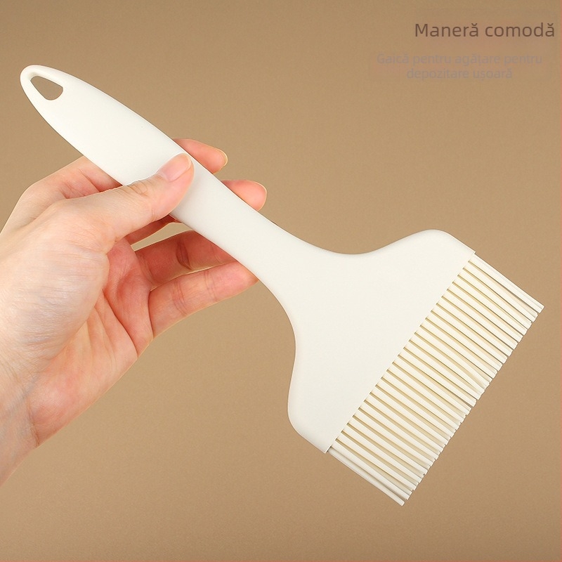 Pensulă din silicon pentru grătar – Cap lat, Alimentară, Construcție dintr-un singur bloc, Pensulă pentru sos