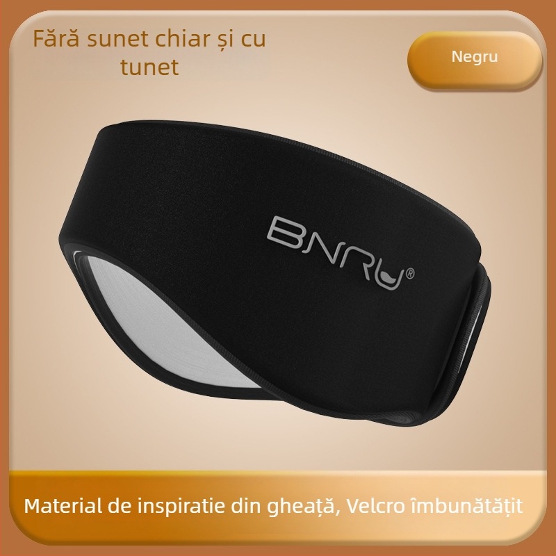 Mască de ochi cu protecție auditivă integrată, din bumbac, reducere a zgomotului, respirabilă, blochează lumina