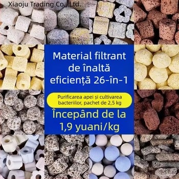 Medii de filtrare pentru acvariu cu bacterii nitrificatoare și bumbac filtrant pentru purificarea apei