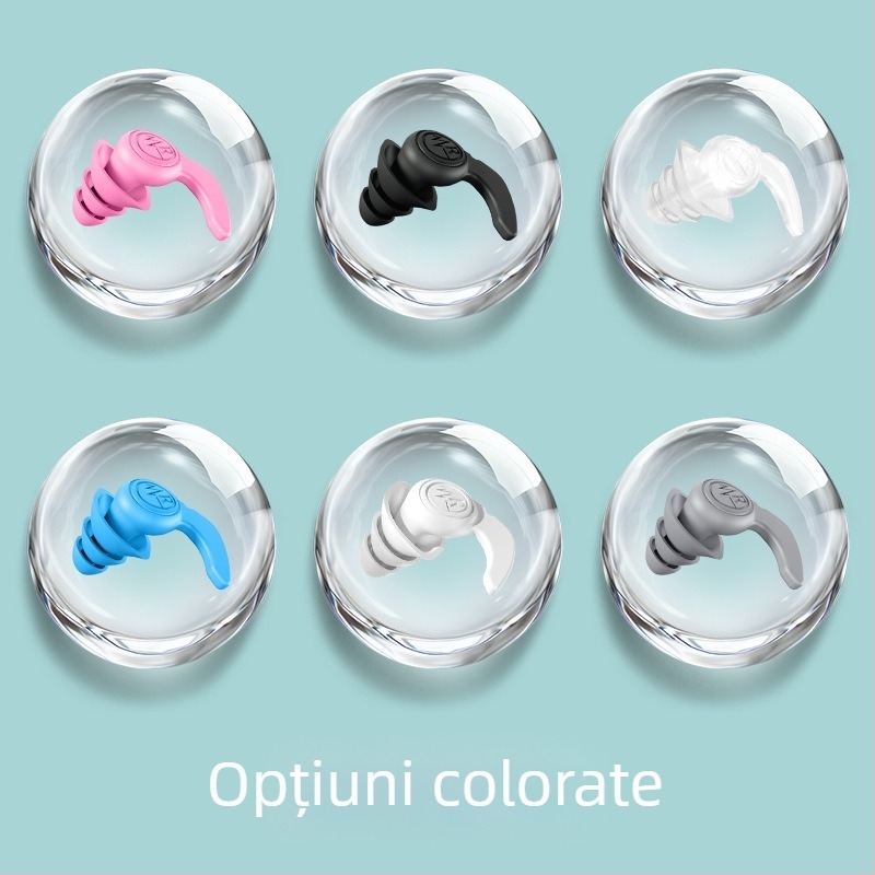 Dopuri de urechi din silicon pentru somn — reducere a zgomotului și impermeabile, pentru somn, baie și înot