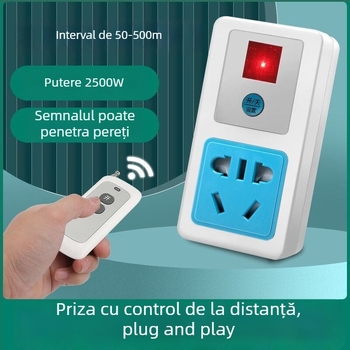 Priză cu telecomandă pentru pompă de apă, putere mare, 220V, corp din cupru, certificat CCC, standard național.