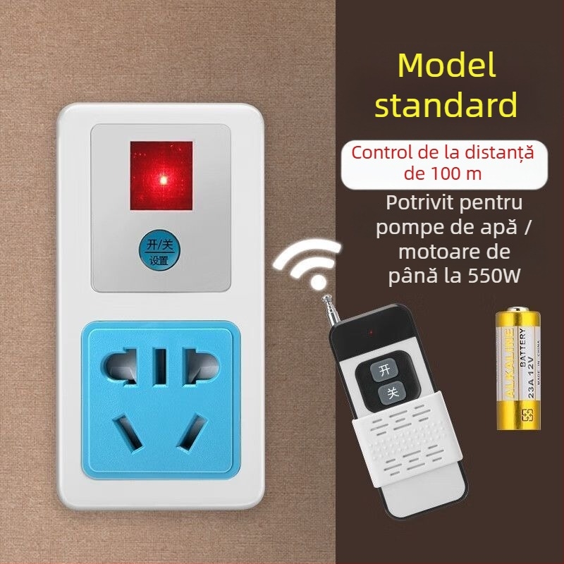 Priză cu telecomandă pentru pompă de apă, putere mare, 220V, corp din cupru, certificat CCC, standard național.