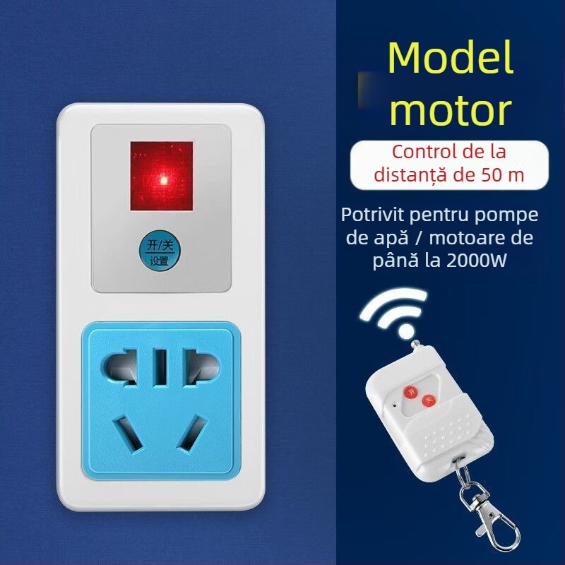 Priză cu telecomandă pentru pompă de apă, putere mare, 220V, corp din cupru, certificat CCC, standard național.