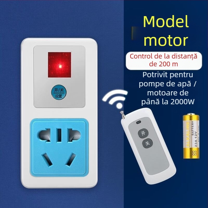 Priză cu telecomandă pentru pompă de apă, putere mare, 220V, corp din cupru, certificat CCC, standard național.