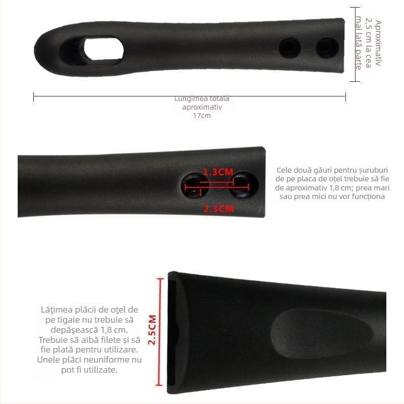 Mâner wok, protecție la arsură, material PP, compatibil cu plitele cu inducție Supor