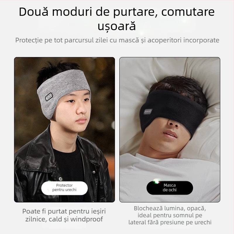 Protecții auditive izolante pentru somn pe o parte, pluș, izolare fonică, adulți, pentru ciclism