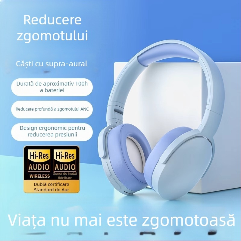 Căști Bluetooth cu anulare zgomot, unisex, pentru interior, utilizare pe tot anul, lansare iarna 2025