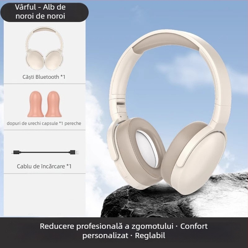 Căști Bluetooth cu anulare zgomot, unisex, pentru interior, utilizare pe tot anul, lansare iarna 2025