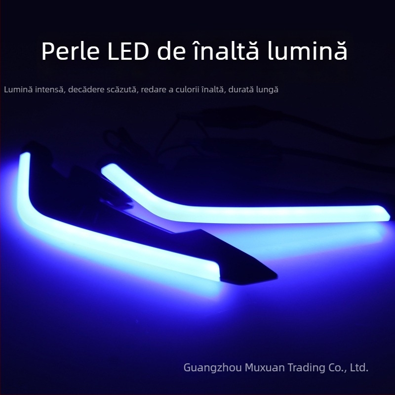 Kevanly Fixed Wing lampă LED ambientală pentru motocicletă, tip universal, 12V, decorative, luminozitate ridicată