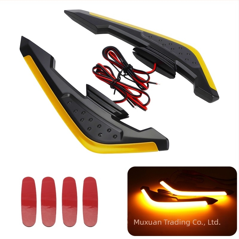 Kevanly Fixed Wing lampă LED ambientală pentru motocicletă, tip universal, 12V, decorative, luminozitate ridicată