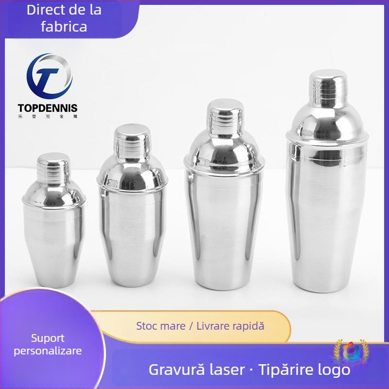 Set Boston shaker din oțel inoxidabil, stil american, lansare iarnă 2017, ambalaj unic, piața europeană