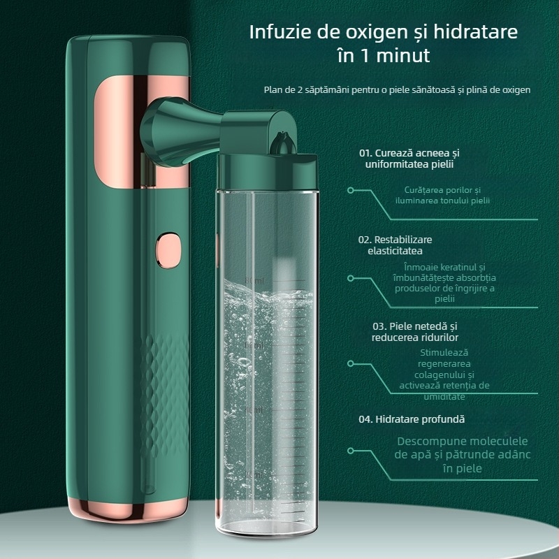 SD-04 Aparat portabil de hidratare facială, ceață rece, baterie încorporată 500–800 mAh, timp de ceață ≤10 s, autonomie până la 1 h