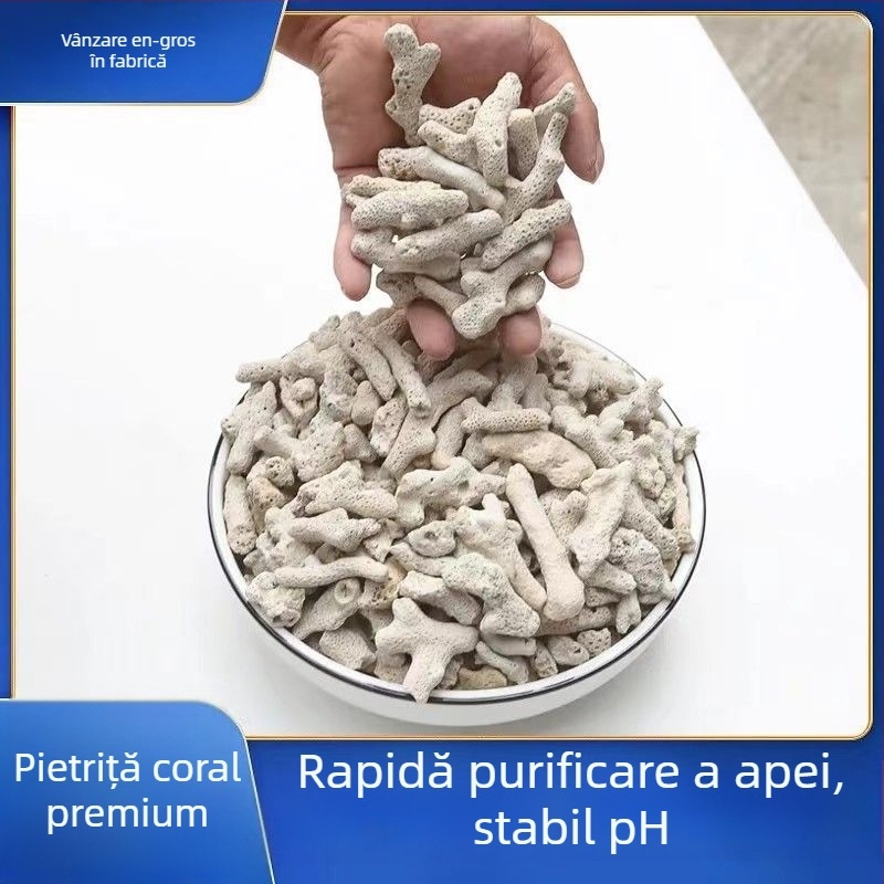 Medii de filtrare din piatră de coral pentru acvariu – Material ABS, set complet de filtre, echipament acvariu