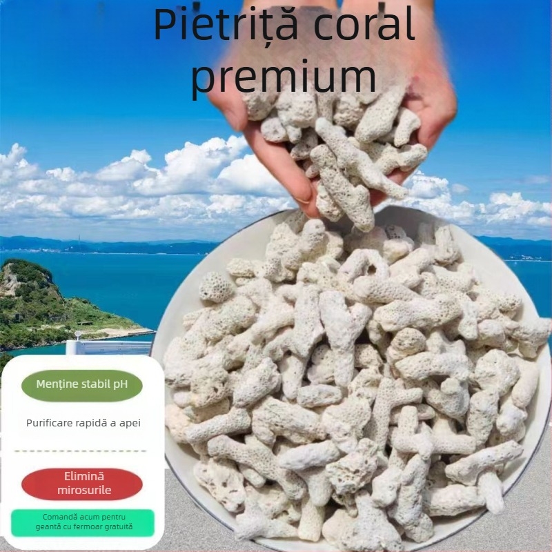 Medii de filtrare din piatră de coral pentru acvariu – Material ABS, set complet de filtre, echipament acvariu