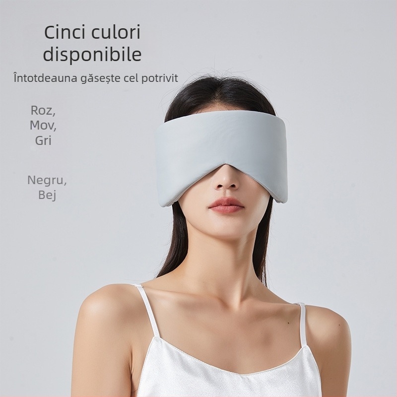 Mască de dormit cu protecții pentru urechi – două în unu, Unisex adulți, izolare fonică ușoară pentru pauza de la birou